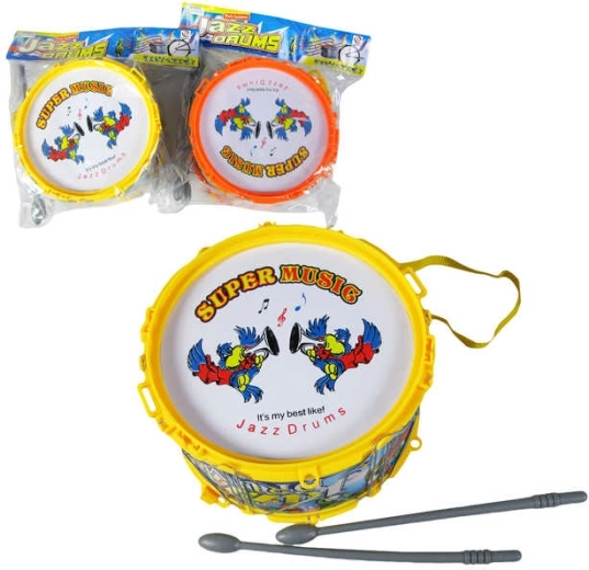 Tambourin pour enfants Wiky avec baguettes, 17 cm