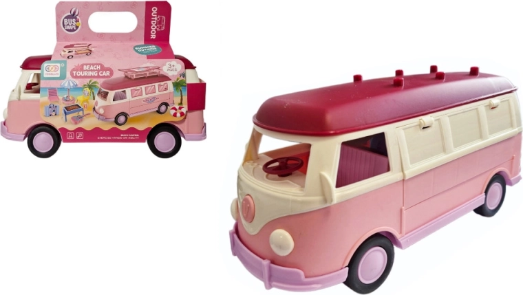 Camping-car roulant avec accessoires