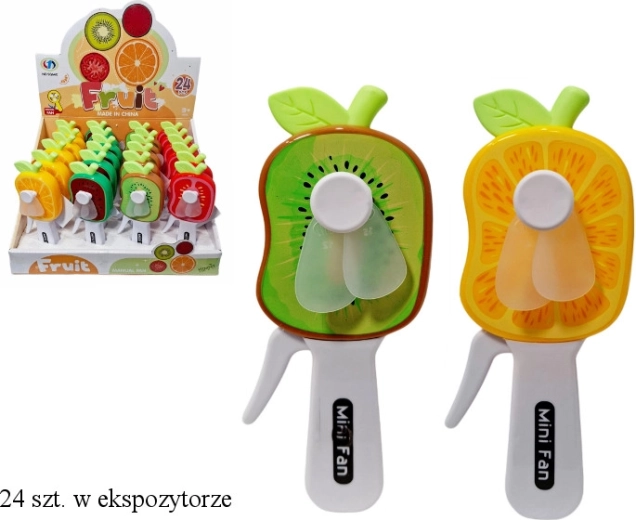 Mini-ventilateur en plastique en forme de fruit