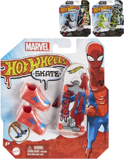 Mattel Hot Wheels Skate set de fingerboard thématique avec skateboard et chaussures - 1 pièce