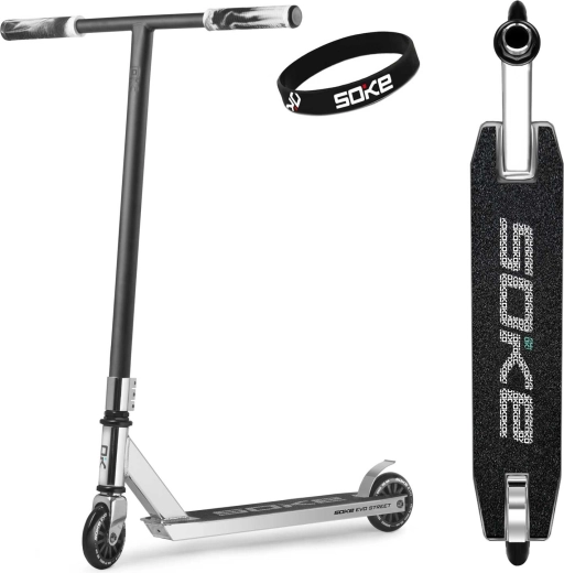 Trottinette freestyle Soke EVO street silver