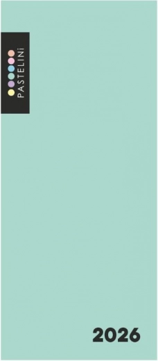 Agenda mensuelle 2026 PASTELINI vert