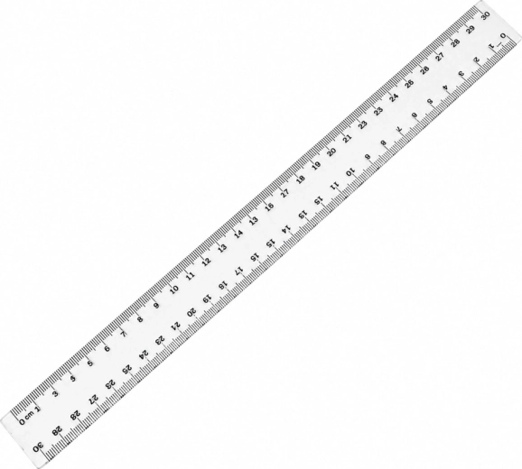 Règle en plastique TAURUS 30 cm - 1 pièce
