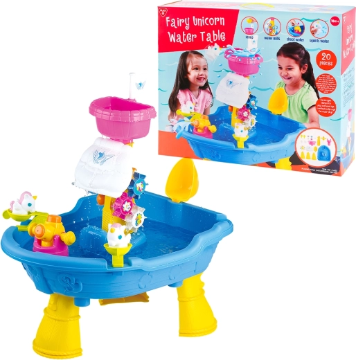 Table d’eau avec licorne PLAYGO – set de 20 pièces