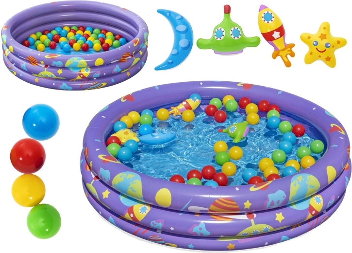 Piscine gonflable pour enfants avec balles Bestway