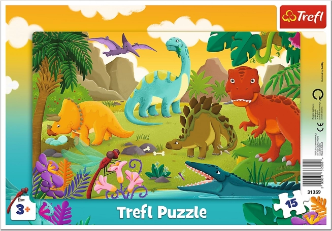 Puzzle Dinosaures pour Enfants 15 Pièces