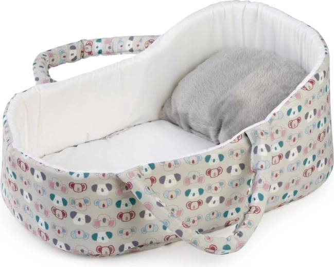 Panier textile portable Guca pour poupée de 42 à 46 cm