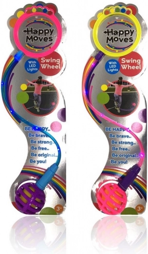 Balle sautante avec lumière sur piles