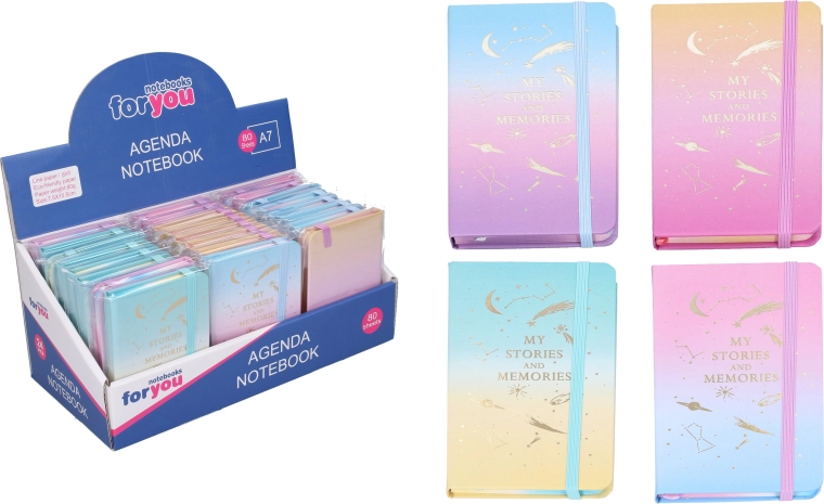 Carnet ligné Espace 7,5 × 10,5 cm - 1 pièce