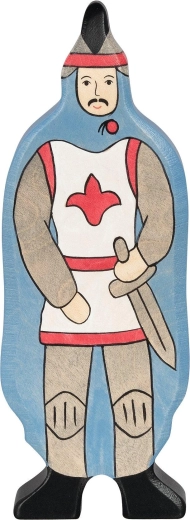 Chevalier au manteau bleu Holztiger - 1 pièce