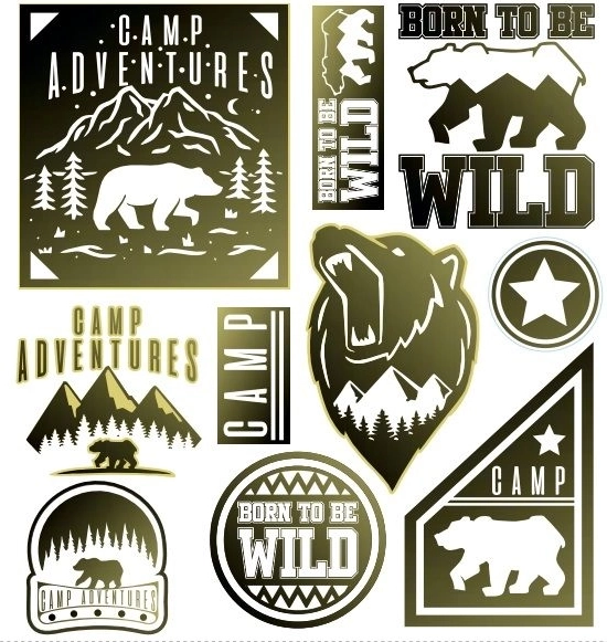 Patches thermocollants pour vêtements de camp