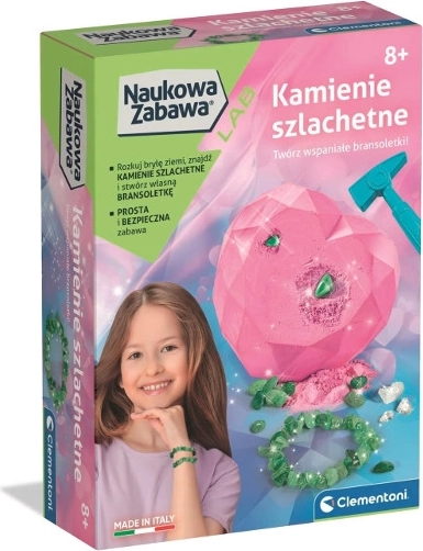 Fossiles et pierres précieuses – kit d’excavation et de création de bijoux pour filles