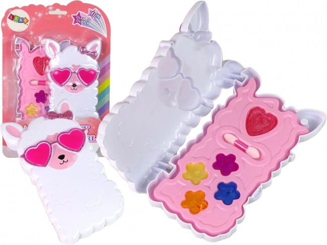 Set de maquillage pour enfants avec gloss – lama rose