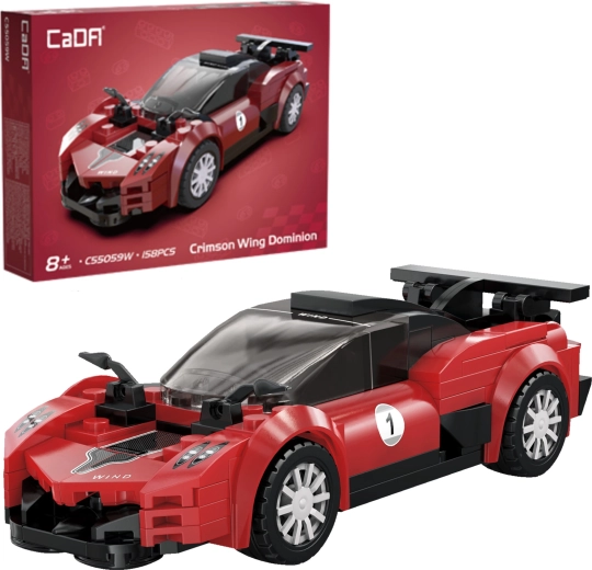 Kit de construction CaDA voiture de course Crimson Wing Dominion – 158 pièces