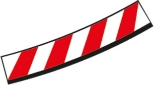 Bordures intérieures pour virage relevé 4/15° pour circuits CARRERA EVOLUTION, DIGITAL 132 et DIGITAL 124