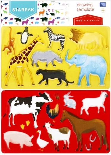 Pochoirs d’animaux - 1 pièce