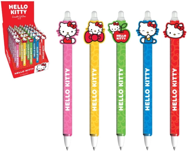 Stylo-gel effaçable Hello Kitty 15 cm - 1 pièce
