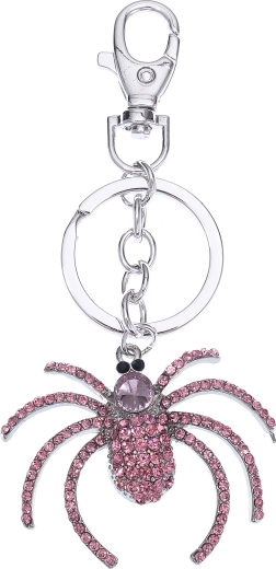 Porte-clés araignée argenté