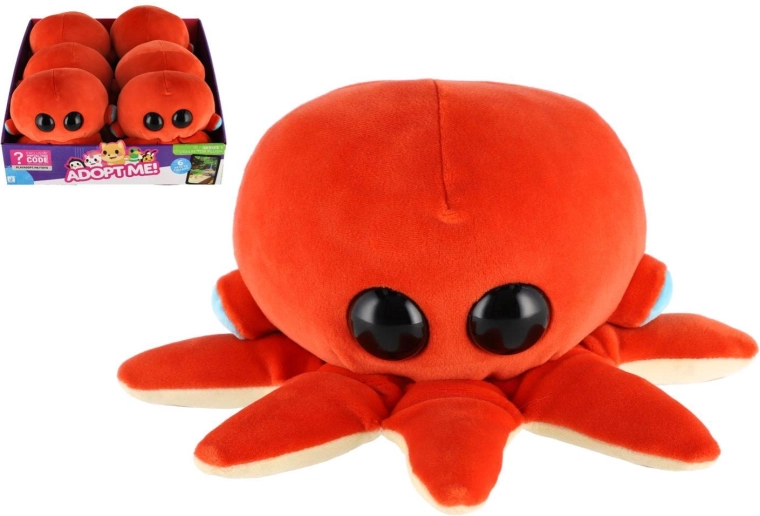 Poulpe en peluche avec rembourrage en billes 17 × 17 cm - 1 pièce