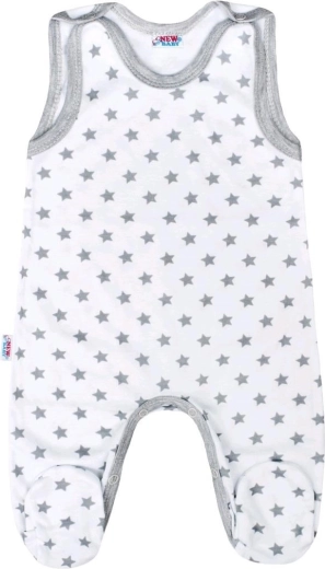 Grenouillère bébé New Baby Classic II grise avec étoiles 86 (12–18 m)