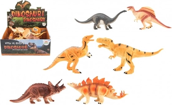 Figurine de dinosaure en plastique 16-18 cm (assortiment d’espèces)