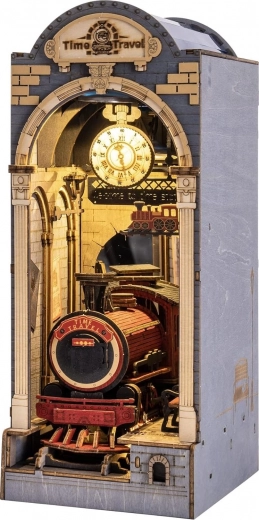 Serre-livres Voyage dans le temps avec éclairage LED