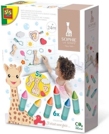 SES Sophie la girafe crayons de bain et figurines en mousse