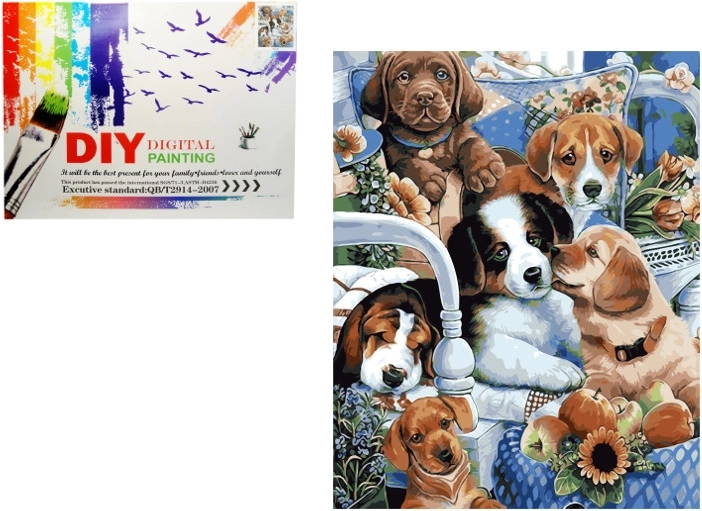 Peinture par numéros – chiens
