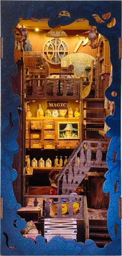 Serre-livres puzzle 3D – bibliothèque magique