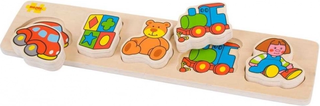 Puzzle en bois à encastrer Bigjigs Baby