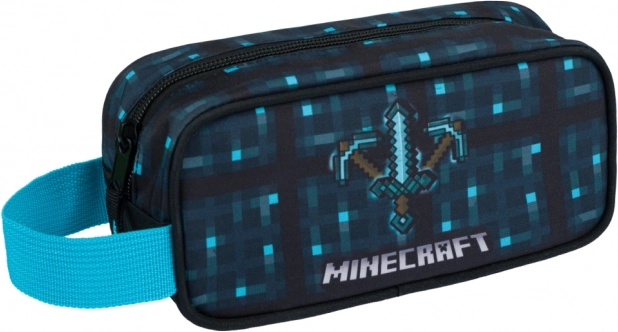 trousse Minecraft bleue hache et épée