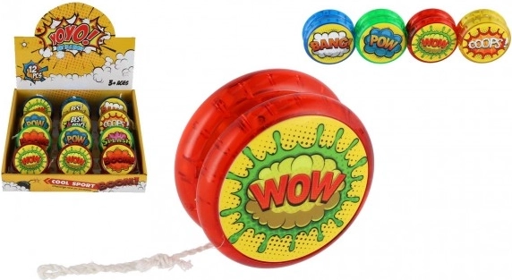 Yo-yo en plastique lumineux 6 cm