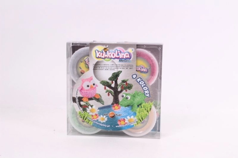 Kulkolina – pâte à modeler métallisée, set de 4 couleurs