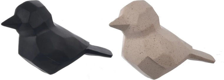Oiseau décoratif GEO en polyresine 19 × 9 × 12 cm (2 variantes)