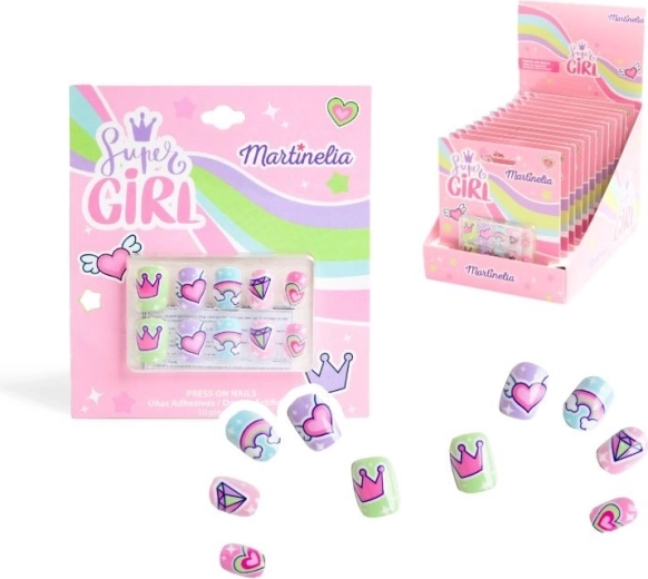 Faux ongles autocollants Super Girl Martinelia