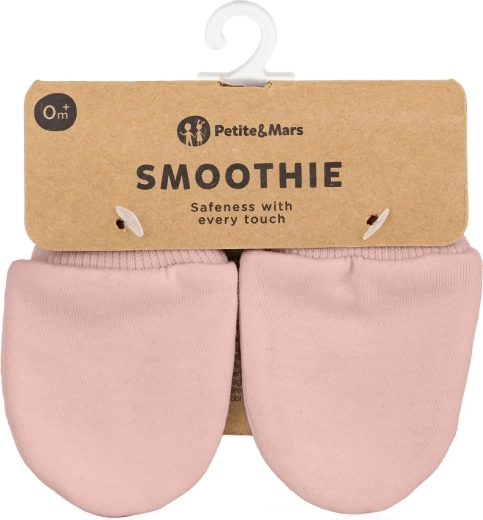 Moufles bébé Petite&Mars Smoothie delicate pink