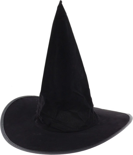 Chapeau de sorcière floqué pour enfant, taille S