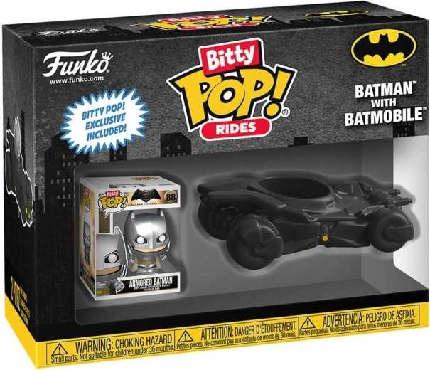 Funko Bitty Pop! Rides Batman avec sa Batmobile - 1 pièce