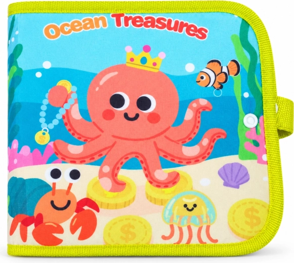 Livre textile éducatif Chipolino sur le thème de l’océan