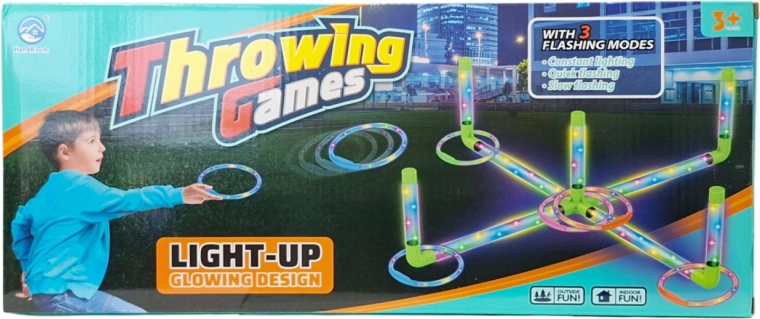 Jeu de lancer d’anneaux LED