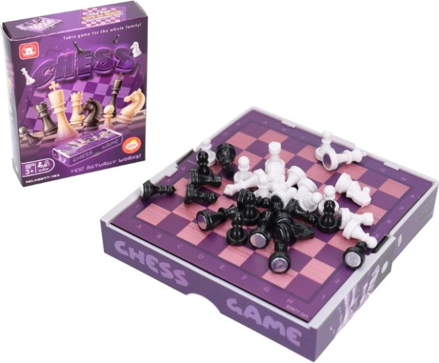 Échecs de voyage avec échiquier magnétique en boîte