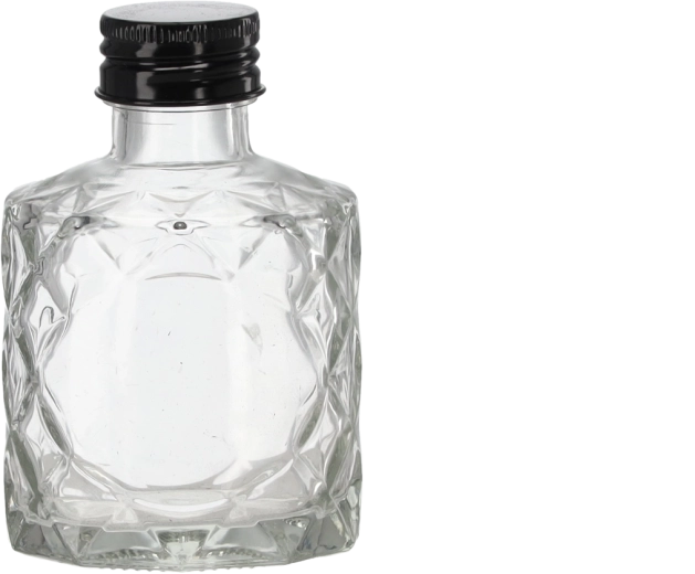 Flacon Diament 100 ml avec bouchon métallique à vis 28 mm