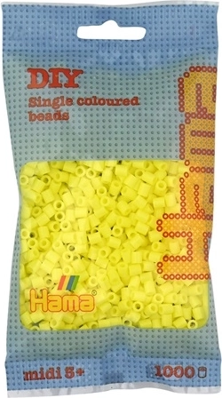 Perles à repasser Hama midi 1000 pièces jaunes