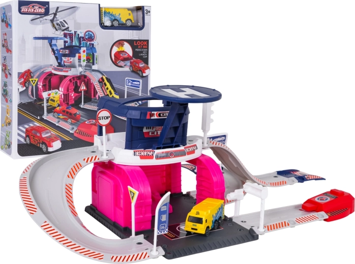 Garage urbaine pour enfants avec parking et lanceur