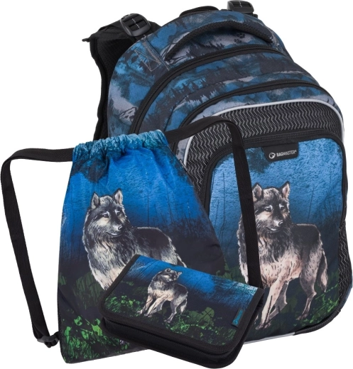 Bagmaster Lumi 24 F set scolaire pour élèves de CP loup