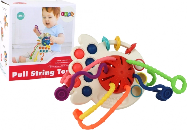 Anneau de dentition sensoriel pour bébés – jouet éducatif coloré