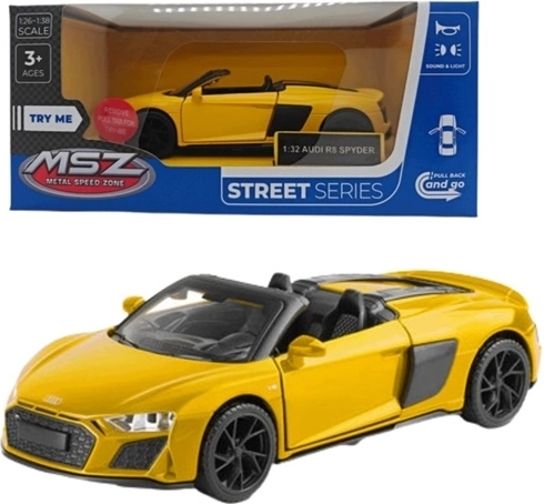 Modèle MSZ Audi R8 Spyder avec effets lumineux et sonores, rouge