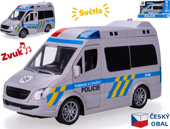 Voiture de police CZ 1:20 avec lumières et sons