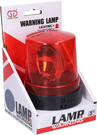 Gyrophare rouge avec effets lumineux et sonores, 10 cm