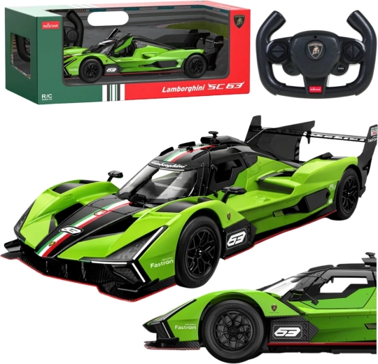 Voiture RC Lamborghini SC63 1:14 verte de Rastar